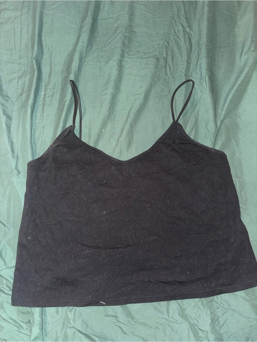 wild fable Black Spaghetti Strap Crop Camisole
